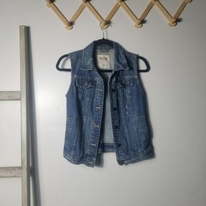 MOSSIMO WOMEN'S JEAN VEST SIZE XS